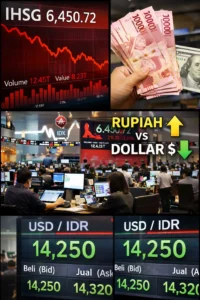 Read more about the article IHSG Ambruk, Rupiah Malah Perkasa Lawan Dolar AS Hari Ini