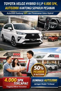 Read more about the article Toyota Veloz Hybrid Raup Hingga 4.000 SPK, Auto2000 Kantongi Separuh Pesanan