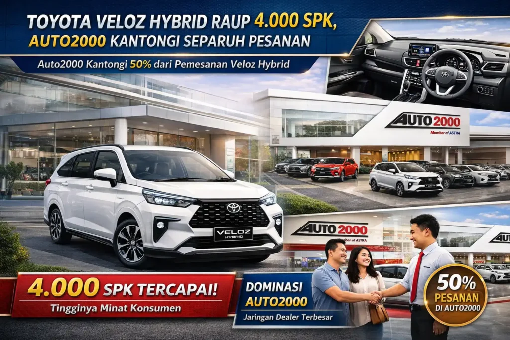 Toyota Veloz Hybrid Raup Hingga 4.000 SPK, Auto2000 Kantongi Separuh Pesanan